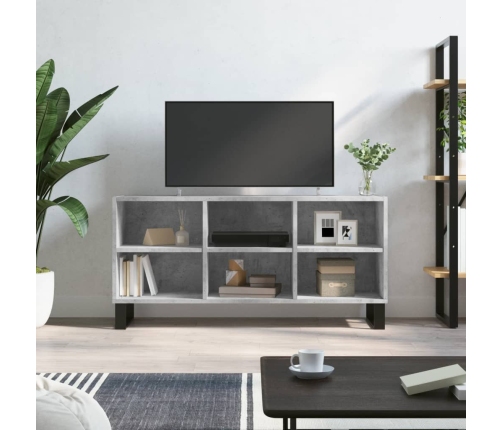 Mueble de TV madera de ingeniería gris hormigón 103,5x30x50 cm