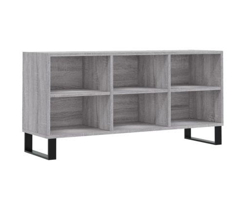 vidaXL Mueble de TV madera de ingeniería gris Sonoma 103,5x30x50 cm