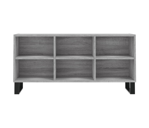 vidaXL Mueble de TV madera de ingeniería gris Sonoma 103,5x30x50 cm