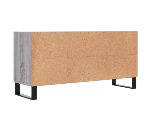 vidaXL Mueble de TV madera de ingeniería gris Sonoma 103,5x30x50 cm