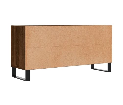 Mueble de TV madera de ingeniería marrón roble 103,5x30x50 cm