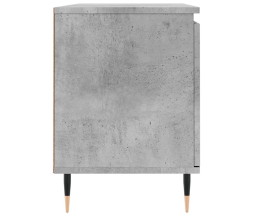 Mueble de TV madera de ingeniería gris hormigón 104x35x50 cm