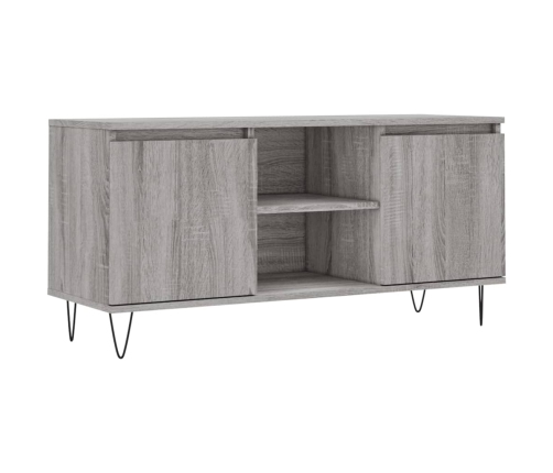 Mueble de TV madera de ingeniería gris Sonoma 104x35x50 cm