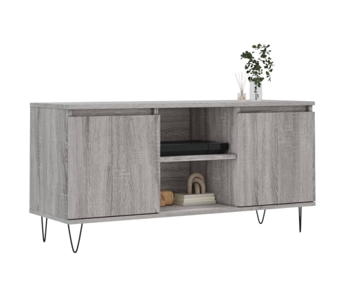 Mueble de TV madera de ingeniería gris Sonoma 104x35x50 cm