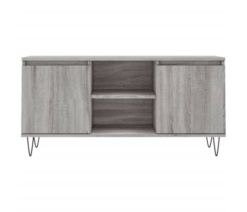 Mueble de TV madera de ingeniería gris Sonoma 104x35x50 cm