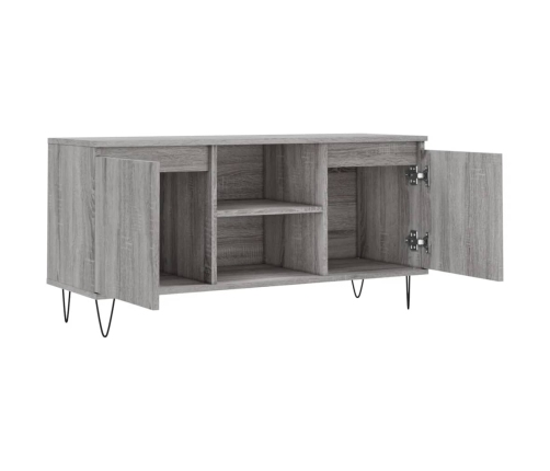 Mueble de TV madera de ingeniería gris Sonoma 104x35x50 cm