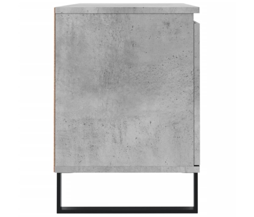 Mueble de TV madera de ingeniería gris hormigón 104x35x50 cm