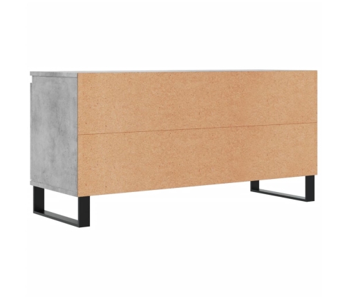 Mueble de TV madera de ingeniería gris hormigón 104x35x50 cm