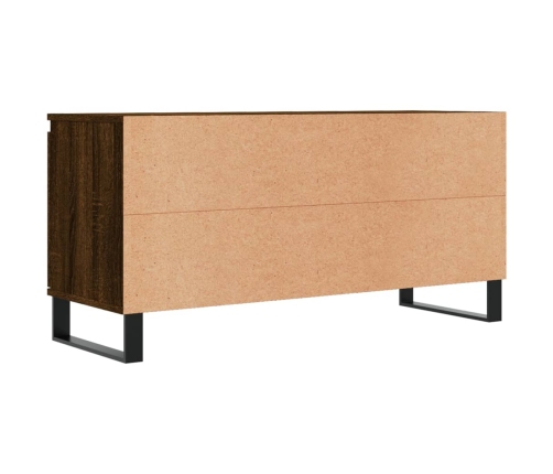 Mueble de TV madera de ingeniería marrón roble 104x35x50 cm