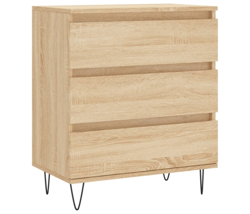 Aparador de madera contrachapada roble Sonoma 60x35x70 cm