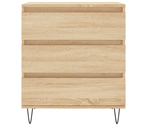 Aparador de madera contrachapada roble Sonoma 60x35x70 cm