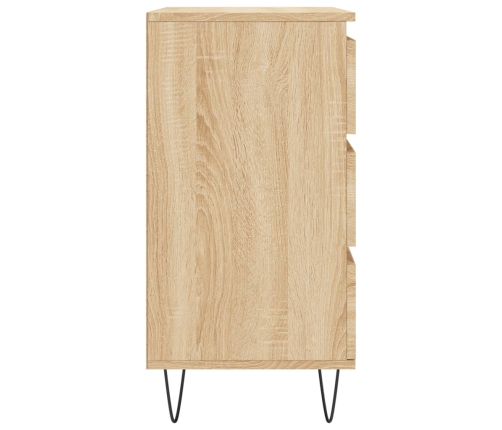 Aparador de madera contrachapada roble Sonoma 60x35x70 cm