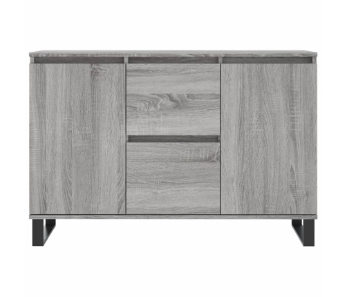 Aparador de madera de ingeniería gris Sonoma 104x35x70 cm