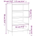 Aparador alto madera de ingeniería roble Sonoma 57x35x90 cm