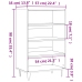 Aparador alto madera de ingeniería blanco 57x35x90 cm