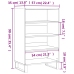 Aparador alto madera de ingeniería roble Sonoma 57x35x90 cm