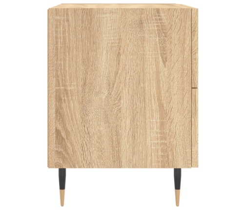 Mesita noche 2 uds madera ingeniería roble Sonoma 40x35x47,5 cm