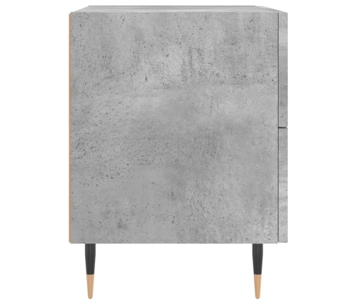 Mesita noche 2 uds madera ingeniería gris hormigón 40x35x47,5cm