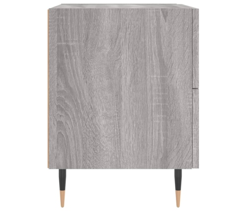 Mesita de noche madera de ingeniería gris Sonoma 40x35x47,5 cm