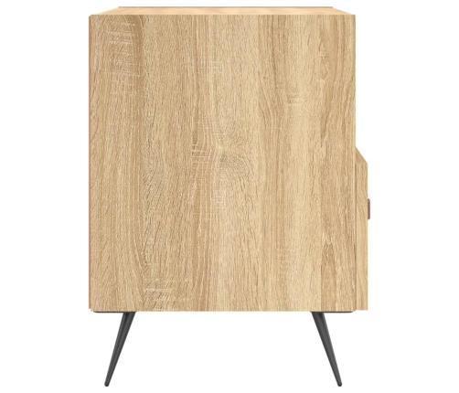 Mesita noche 2 uds madera ingeniería roble Sonoma 40x35x47,5 cm