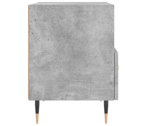 Mesita noche 2 uds madera ingeniería gris hormigón 40x35x47,5cm