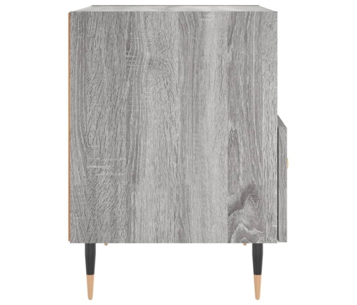 Mesitas noche 2 uds madera ingeniería gris Sonoma 40x35x47,5 cm