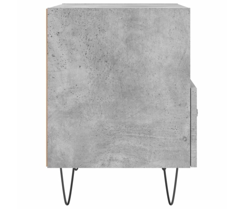 vidaXL Mesita noche 2 uds madera ingeniería gris hormigón 40x35x47,5cm