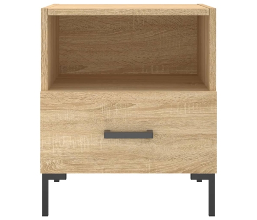 vidaXL Mesita noche 2 uds madera ingeniería roble Sonoma 40x35x47,5 cm