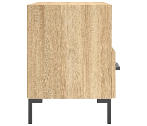 vidaXL Mesita noche 2 uds madera ingeniería roble Sonoma 40x35x47,5 cm