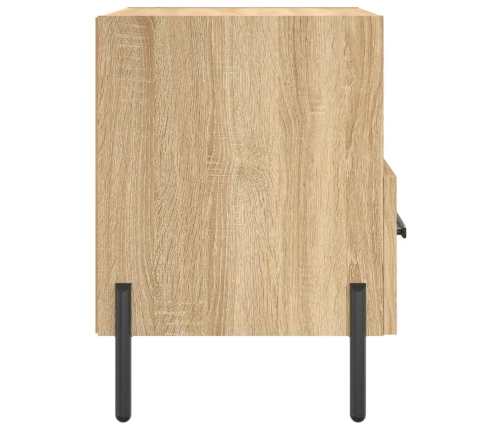 Mesita noche 2 uds madera ingeniería roble Sonoma 40x35x47,5 cm