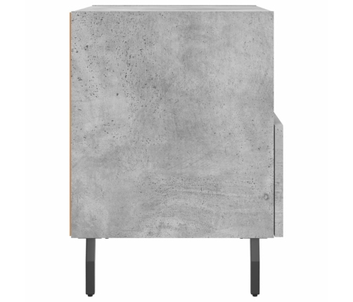 Mesita noche 2 uds madera ingeniería gris hormigón 40x35x47,5cm