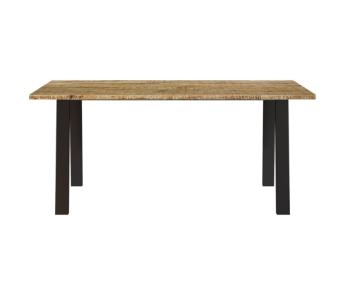 Mesa de comedor madera maciza de acacia 150x90x75 cm