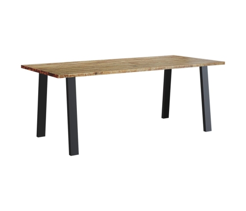 Mesa de comedor madera maciza de acacia 200x90x75 cm