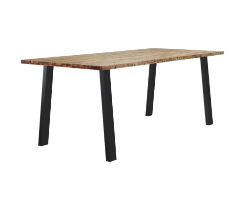 Mesa de comedor madera maciza de acacia 200x90x75 cm