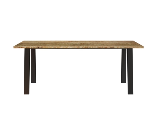 Mesa de comedor madera maciza de acacia 200x90x75 cm