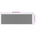 Alfombra de exterior gris y blanca reversible 80x250 cm