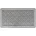 Alfombra de exterior gris y blanca reversible 80x150 cm