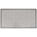 Alfombra de exterior gris y blanca reversible 80x150 cm