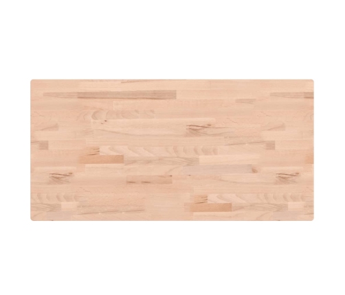 Tablero rectangular de madera maciza de haya 80x40x1,5 cm