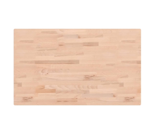 Tablero rectangular de madera maciza de haya 100x60x1,5 cm