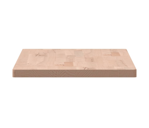 Tablero rectangular de madera maciza de haya 80x40x2,5 cm