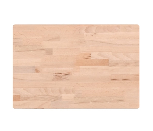 Tablero rectangular de madera maciza de haya 60x40x2,5 cm