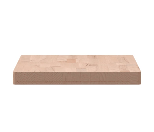 Tablero rectangular de madera maciza de haya 60x40x4 cm