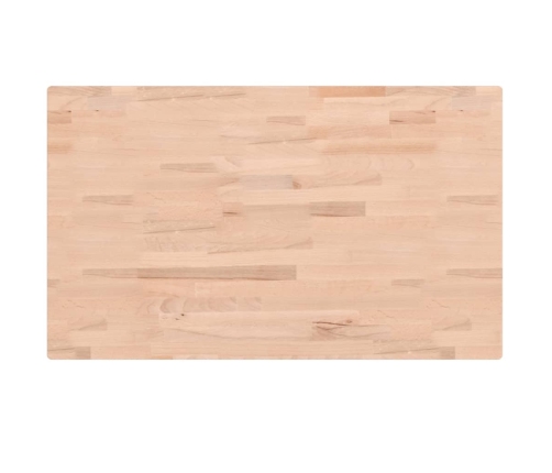 Tablero rectangular de madera maciza de haya 100x60x4 cm