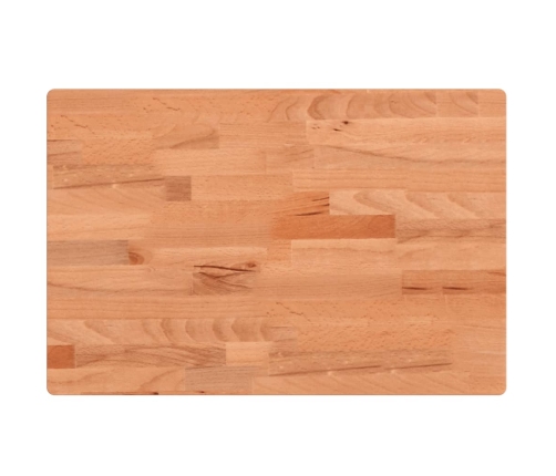 Tablero rectangular de madera maciza de haya 80x40x4 cm