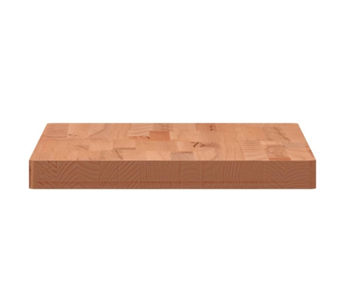 Tablero rectangular de madera maciza de haya 80x40x4 cm