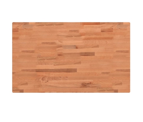 Tablero rectangular de madera maciza de haya 100x60x4 cm