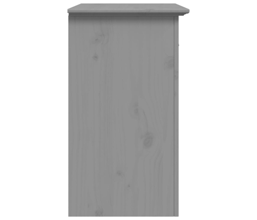 Mesita de noche BODO madera maciza de pino gris 53x38,5x67 cm