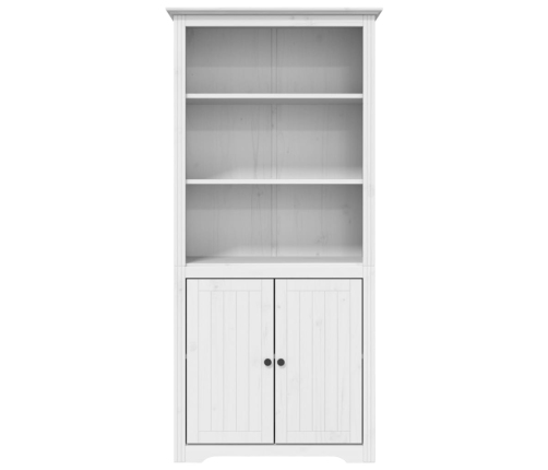 Librería BODO madera maciza de pino blanco 82x40x173 cm