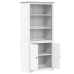 vidaXL Librería BODO madera maciza de pino blanco 82x40x173 cm